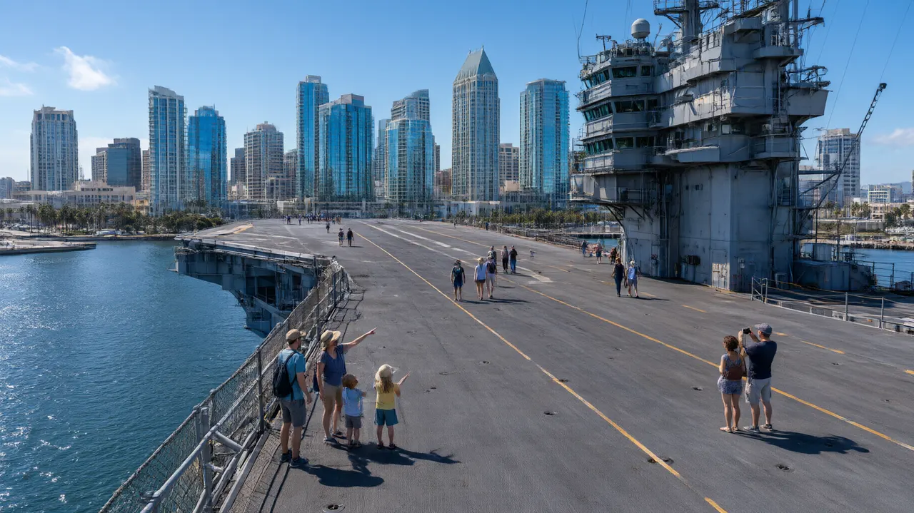 USS Midway Museum in San Diego Bay